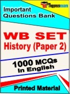 WB SET History Paper 2 Exam Objective MCQ Book in English