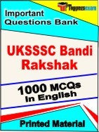UKSSSC Bandi Rakshak Exam Objective MCQ Book in English