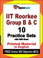 IIT Roorkee Group B & C Exam Practice Set Book in English