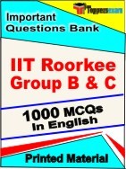 IIT Roorkee Group B & C Exam Objective MCQ Book in English