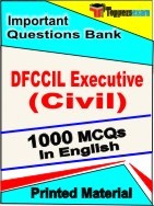 DFCCIL Executive Civil Exam Objective MCQ Book in English