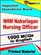 NHM Naharlagun Nursing Officer Exam Objective MCQ Book in English