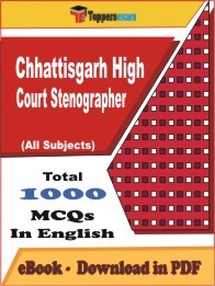 Chhattisgarh High Court Stenographer PDF Book In English