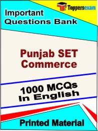Punjab SET Commerce Book in English - Objective MCQ