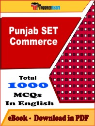 Punjab SET Commerce PDF Book in English - MCQ / Objective Questions