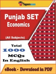 Punjab SET Economics PDF Book In English - MCQ / Objective Questions
