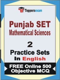 Punjab SET Mathematical Sciences Exam Practice Set Book in English