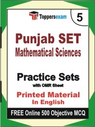 Punjab SET Mathematical Sciences Exam Practice Set Book in English