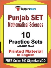 Punjab SET Mathematical Sciences Exam Practice Set Book in English