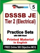 DSSSB JE Tier 2 (Electrical) Exam Practice Set Book in English