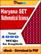 Haryana SET Mathematical Science PDF Book In English - MCQ / Objective Questions