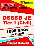 DSSSB JE Tier 1 (Civil) Exam Objective MCQ Book in Hindi