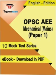 OPSC AEE Mechanical Mains Paper 1 PDF Book In English