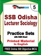 SSB Odisha Lecturer Sociology Exam Practice Set Book in English