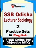 SSB Odisha Lecturer Sociology Exam Practice Set Book in English