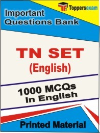 TN SET English Test  Book in English - Objective MCQ
