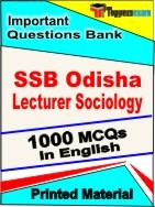 SSB Odisha Lecturer Sociology Exam Objective MCQ Book in English