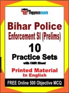 Bihar Police Enforcement SI Prelims Exam Practice Set Book in English