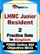 LHMC Junior Resident Exam Practice Set Book in English