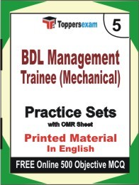 BDL Management Trainee (Mechanical) Exam Practice Set Book in English