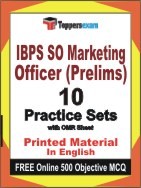 IBPS SO Marketing Officer Prelims Exam Practice Set Book in English