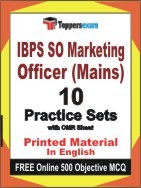 IBPS SO Marketing Officer Mains Exam Practice Set Book in English