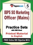 IBPS SO Marketing Officer Mains Exam Practice Set Book in English