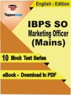 IBPS SO Marketing Officer Mains PDF Book In English