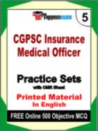 CGPSC Insurance Medical Officer Test Book in English - Mock Test / Practice Set