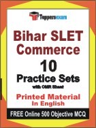 Bihar SLET Commerce Exam Practice Set Book in English