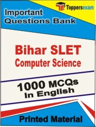 Bihar SLET Computer Science Exam 1000 Objective MCQ / Question Bank in English Book / Printed Material.