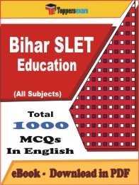 Bihar SLET Education PDF Book In English