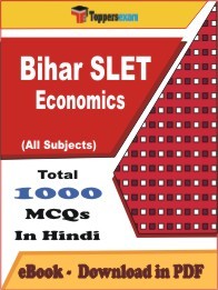 Bihar SLET Economics PDF Book In Hindi