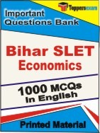 Bihar SLET Economics Exam Objective MCQ Book in English