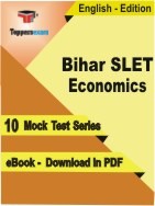 Bihar SLET Economics PDF Book In English