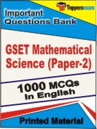 GSET Mathematical Science (Paper-2) Exam Objective MCQ Book in English