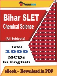 Bihar SLET Chemical Science PDF Book In English