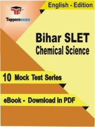 Bihar SLET Chemical Science PDF Book In English