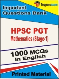 HPSC PGT Mathematics (Stage-1) Exam 1000 Objective MCQ / Question Bank in English Book / Printed Material.
