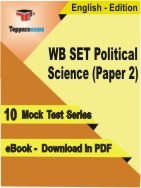 WB SET Political Science Paper 2 PDF Book In English