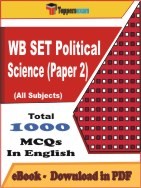 WB SET Political Science Paper 2 PDF Book In English