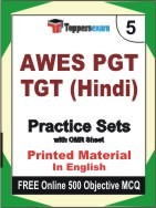 AWES PGT TGT Hindi Exam Practice Set Book in English