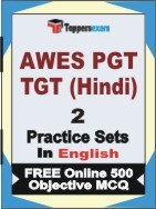 AWES PGT TGT Hindi Exam Practice Set Book in English