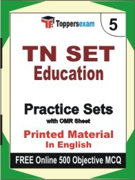 TN SET Education Exam 5 Mock Test / Practice Sets Book English & FREE Online 500 Objective MCQ.