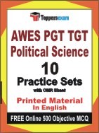 AWES PGT TGT Political Science Exam Practice Set Book in English
