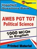 AWES PGT TGT Political Science Exam Objective MCQ Book in English