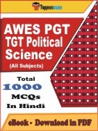 AWES PGT TGT Political Science PDF Book In Hindi