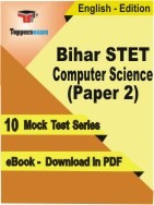 Bihar STET Computer Science Paper 2 PDF Book In English`