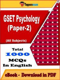 GSET Psychology (Paper-2) PDF Book In English