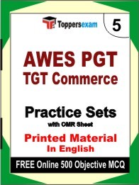 AWES PGT TGT Commerce Exam Practice Set Book in English